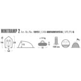 High Peak Minitramp 2, Tenda Nero/Rosso