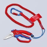 KNIPEX Forbici angolate per elettricista rosso/Blu