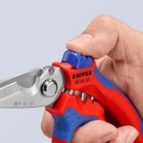 KNIPEX Forbici angolate per elettricista rosso/Blu
