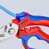 KNIPEX Forbici angolate per elettricista rosso/Blu