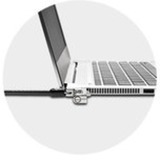 Kensington Lucchetto per laptop con combinazione Slim NanoSaver® Nero/Argento, 1,8 m, Kensington, Chiave, Nero