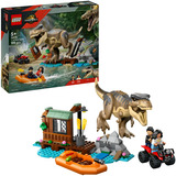LEGO Jurassic World 76975 Fuga sul Fiume dal T. Rex, Giocattolo con Dinosauro, Barca, ATV, 2 Minifigure, Regalo per Bambini5+, Giochi di costruzione Giocattolo con Dinosauro, Barca, ATV, 2 Minifigure, Regalo per Bambini5+, Set da costruzione, 5 anno/i, Plastica, 199 pz, 505 g