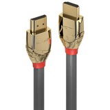 Lindy 37602 cavo HDMI 2 m HDMI tipo A (Standard) Grigio grigio, 2 m, HDMI tipo A (Standard), HDMI tipo A (Standard), 48 Gbit/s, Grigio