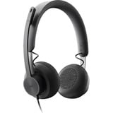 Logitech Zone Wired MS Teams, Headset grigio/Nero