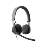 Logitech Zone Wired MS Teams, Headset grigio/Nero