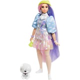 Mattel Extra Doll #2 in Shimmery Look with Pet Puppy, Bambola Bambola alla moda, Femmina, 3 anno/i, Ragazza, 215,9 mm, Multicolore