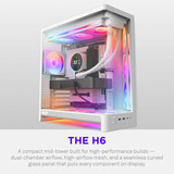 NZXT CC-H62FW-P1, Chassis Tower bianco