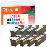 Peach 315297 cartuccia d'inchiostro 8 pz Nero, Ciano, Magenta, Giallo 8 pz, Confezione multipla