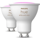 Philips Hue White & Color Ambiance GU10 Spot Intelligente Confezione Doppia, Lampada a LED 