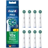 Procter & Gamble CrossAction 8 pz Bianco, Testina bianco, 8 pz, Bianco, 3 mese(i), Oral-B, Scatola