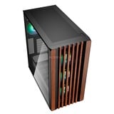 Sharkoon Rebel C70G RGB, Chassis Tower bianco/legno