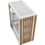 Sharkoon Rebel C70G RGB, Chassis Tower bianco/legno