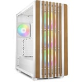 Sharkoon Rebel C70G RGB, Chassis Tower bianco/legno