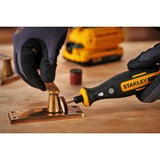 Stanley Mini smerigliatrice/incisore a batteria, 18 Volt, Strumento multi funzione Nero/Giallo