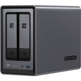 UGREEN DXP2800 + 2x 6 TB Seagate IronWolf HDD Pacchetto, NAS 