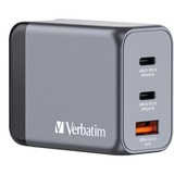 Verbatim GNC-65 Universale Nero, Grigio AC Ricarica rapida Interno, Caricabatterie grigio, Interno, AC, 20 V, Nero, Grigio
