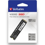 Verbatim Vi3000 512 GB M.2 PCI Express 3.0 NVMe, Disco a stato solido 512 GB, M.2, 3100 MB/s