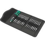Wera Kompakt 60 KK Set di bussole, chiave combinata   Nero/Verde, Set di bussole, 1/4", Metrico, 17 testina/e, 10,15,20,25,30,40 mm, PH1,PH2,PH3,PZ1,PZ2,PZ3