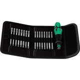 Wera Kompakt 60 KK Set di bussole, chiave combinata   Nero/Verde, Set di bussole, 1/4", Metrico, 17 testina/e, 10,15,20,25,30,40 mm, PH1,PH2,PH3,PZ1,PZ2,PZ3
