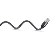 goobay Cavo Ethernet USB-A 3.2 Gen1 connettore > connettore RJ-45 Nero/Argento