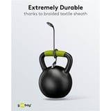 goobay Cavo Ethernet USB-A 3.2 Gen1 connettore > connettore RJ-45, Scheda di rete Nero/Argento