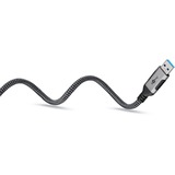 goobay Cavo Ethernet USB-A 3.2 Gen1 connettore > connettore RJ-45, Scheda di rete Nero/Argento
