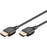 goobay Cavo HDMI sottile ad alta velocità con Ethernet, 8K @ 60Hz Nero