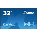 iiyama LH3241S-B2 visualizzatore di messaggi Design chiosco 80 cm (31.5") LED 350 cd/m² Full HD Nero 24/7, Public Display nero lucido, Design chiosco, 80 cm (31.5"), LED, 1920 x 1080 Pixel, 24/7
