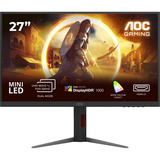 AOC G4 U27G4XM Monitor PC 68,6 cm (27") 3840 x 2160 Pixel 4K Ultra HD LED Nero, Rosso, Monitor di gioco Nero, 68,6 cm (27"), 3840 x 2160 Pixel, 4K Ultra HD, LED, 1 ms, Nero, Rosso