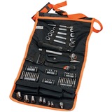 BLACK+DECKER Set meccanico con borsa a rotelle, 76 pezzi, Set di strumenti Nero/Orange