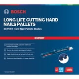 Bosch 2 608 900 387 lama per sega a gattuccio, sega a traforo e sega universale Lama per sega universale Carburo 1 pz Lama per sega universale, Legno con chiodi, Carburo, Blu, 3 mm, 22,5 cm