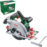 Bosch Circ 18V-53 16 cm Nero, Verde 4300 Giri/min, Sega circolare verde/Nero, Legno, Nero, Verde, Alluminio, 16 cm, 4300 Giri/min, 5,3 cm