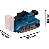 Bosch Levigatrice a nastro a batteria GBS18V-75 Professional solo, 18Volt blu/Nero