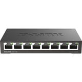 D-Link DGS-108 Non gestito L2 Gigabit Ethernet (10/100/1000) Nero, Interruttore Nero, Non gestito, L2, Gigabit Ethernet (10/100/1000), Full duplex
