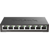 D-Link DGS-108 switch di rete Non gestito L2 Gigabit Ethernet (10/100/1000) Nero, Interruttore Nero, Non gestito, L2, Gigabit Ethernet (10/100/1000), Full duplex