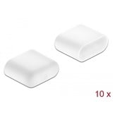 DeLOCK 64096 copertura antipolvere per porta 10 pz USB tipo-C, Cappuccio di protezione bianco, USB tipo-C, Bianco, 7,85 mm, 9,8 mm, 4,1 mm, 10 pz