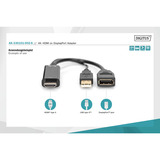 Digitus AK-330101-002-S, Adattatore Nero