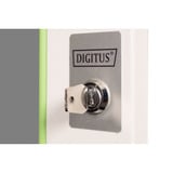Digitus Porta frontale in vetro per armadio da parete 19" 16U serie Unique, Pannello frontale grigio