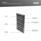 Digitus Set di cacciaviti per meccanici di precisione, Set di bit grigio