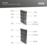 Digitus Set di cacciaviti per meccanici di precisione, Set di bit grigio