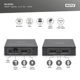 Digitus Splitter HDMI 4K, 1x2 Nero