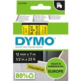 Dymo D1 - Standard Etichette - Nero su giallo - 12mm x 7m Nero su giallo, Poliestere, Belgio, -18 - 90 °C, DYMO, LabelManager, LabelWriter 450 DUO