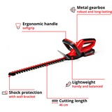 EINHELL GE-CH 1846 Li Kit, Tagliasiepi rosso/Nero