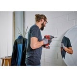 EINHELL TE-HD 18 Li - Solo 1100 Giri/min, Trapano a percussione rosso/Nero, Nero, Rosso, 1,2 cm, 1100 Giri/min, 1,2 J, 5700 bpm, Batteria