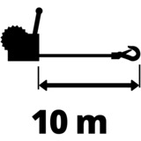 Einhell 2260160 argano manuale 500 kg 500 kg, 10 m, 4,2 mm, 2,5 kg