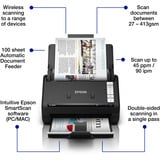 Epson Workforce ES-550W, Input scanner Nero