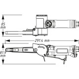 Hazet 9033N-4, Levigatrice a nastro blu/Nero