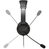 Kensington Cuffie USB ad alta fedeltà con microfono Nero, Cablato, Musica e Chiamate, 163 g, Auricolare, Nero