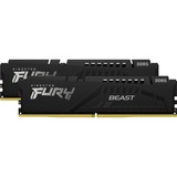 Kingston FURY DIMM 32 GB DDR5-6000 (2x 16 GB) Dual-Kit, Memoria Nero