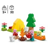LEGO DUPLO 10452 Peppa Pig Gita in Campeggio con Papà, Giochi Didattici Montessori per Bambine e Bambini da 2+ con Accessori, Giochi di costruzione Giochi Didattici Montessori per Bambine e Bambini da 2+ con Accessori, Set da costruzione, 2 anno/i, Plastica, 32 pz, 460 g